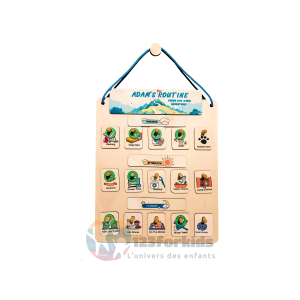 Tableau de Routine Scolaire Enfant - Organisation pour École et Devoirs جدولي اليومي