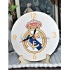 Horloge murale supporters football en bois artisanal