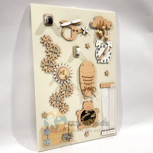 Busyboard Montessori pour enfant fabriqué au Maroc