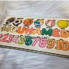 Puzzle prénom en bois personnalisé fabriqué au Maroc