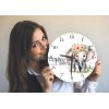 Horloge murale personnalisée éléphant avec prénom, design cartoon, fabriquée au Maroc Casablanca, Agadir, el jadida, safi, Marrakech, Tanger, tetouan, Kenitra,Khouribga, dakhla, Laayoune, Larache, Marrakech, Martil, Meknès, Mohammedia, Nador, Oualidia, Ouarzazate, Ouazzane, Oujda, Rabat, kenitra, salé