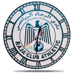 Horloge Murale Raja Casablanca – Supporters Verts – Design Artisanal Marocain – Cadeau Foot Personnalisable