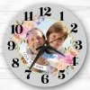 Horloge déco murale avec photo et nom