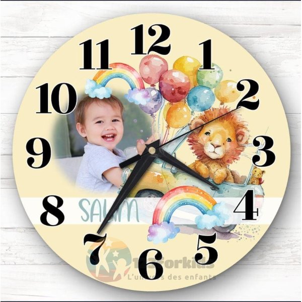 Horloge prénom enfant pour chambre murale Maroc, Casablanca, Agadir, el jadida, safi, Marrakech, Tanger, tetouan, Kenitra, Khouribga, dakhla, Laayoune, Larache, Marrakech, Martil, Meknès, Mohammedia, Nador, Oualidia, Ouarzazate, Ouazzane, Oujda, Rabat, kenitra, salé