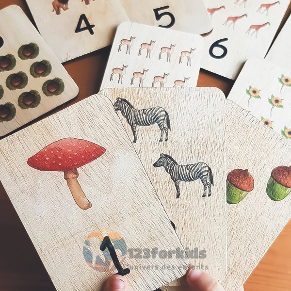 Puzzle en bois éducatif Montessori pour enfants, apprentissage des chiffres, cadeau idéal pour les tout-petits à Rabat, Maroc.