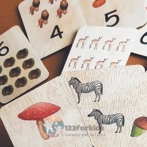 Puzzle personnalisé en bois, Montessori pour apprendre les chiffres, cadeau original pour bébé au Maroc.
