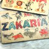 Puzzle éducatif en bois personnalisé pour enfant curieux