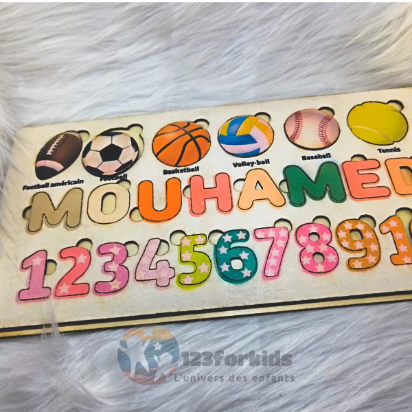 Puzzle Montessori sécurisé pour enfants