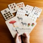 Puzzle des nombres en bois Montessori pour tout-petits - Puzzle de comptage éducatif pour apprendre les chiffres - Jouet en bois éducatif pour enfants  au Maroc