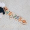 Puzzle prénom en bois personnalisé pour bébé garçon, thème dinosaure, style Montessori, jouet éducatif en bois naturel, cadeau de naissance fait main unique