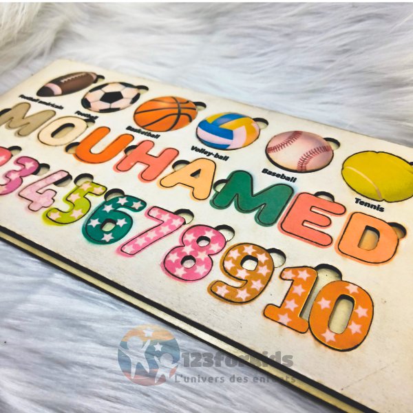 Puzzle ludique pour apprentissage des enfants
