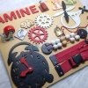 Busyboard bois naturel sécurisé pour enfants